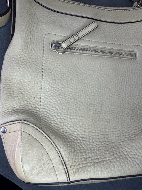 Coach Legacy Swingpack Crossbody Bag Pebbled Leather Beige Tan F12319 - Picture 10 of 13
